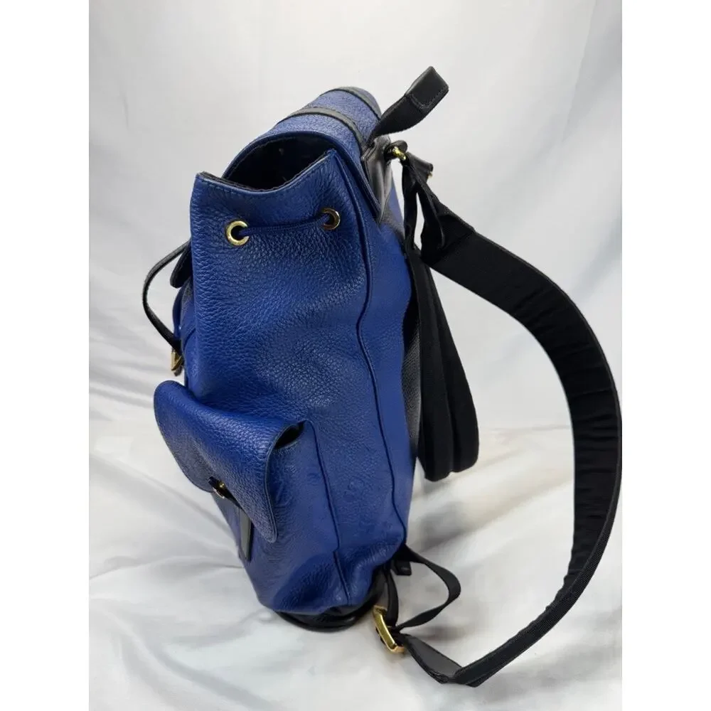 Louis Vuitton x NBA Blue Taurillon Christopher MM SPB-TS 353377